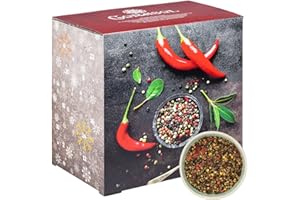 ‎CORASOL Corasol Premium Chili & Pfeffer Adventskalender 2025 mit 12 Chili & 12 Pfeffersorten, die Gewürz Gourmet Geschenkidee für Männer (149 g)