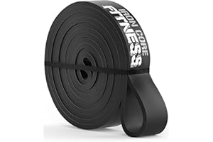 Iron Core Fitness Resistance Bands for Pull Up Assist- Strength Power Flexibility Training at Home or Gym. Ebooks and Workout Chart Included.