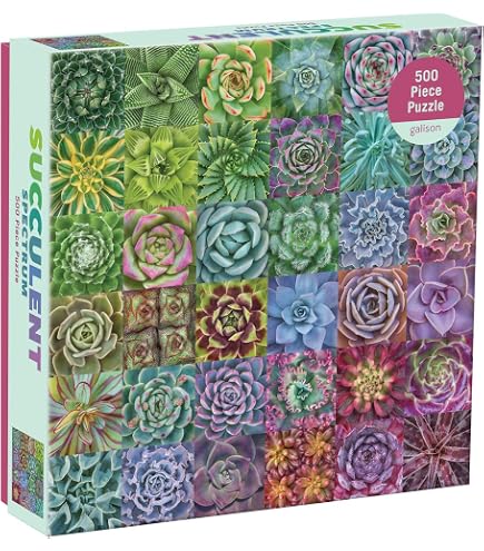 Galison Rainbow Flowers 500-Piece Puzzle - 20"x20", Colorful Flower Art, Family Fun - View #7