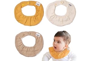 BABATÉ Kids - Pack 3 Baberos secababitas, Salvababas, Bandanas bebe, Baberos recien nacido, Babero babas algodón