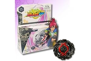 NANNODINO - Peonza metálica de Ataque con Lanzador Incluido | Alta Velocidad, Impacto Explosivo y núcleo metálico Reforzado | Compatible con Beyblade Burst | Modelo P-07 para batallas extremas