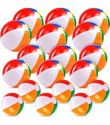 Ballon De Plage Géant Arc-en-Ciel 80cm – Bal De Billard D'Été – Idéal Plage, Piscine Et Fêtes
