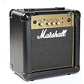 Marshall MG10G Guitar Combo Amplifier, Exercise Amplifier, Suitable for Electric Guitar, Black and Gold