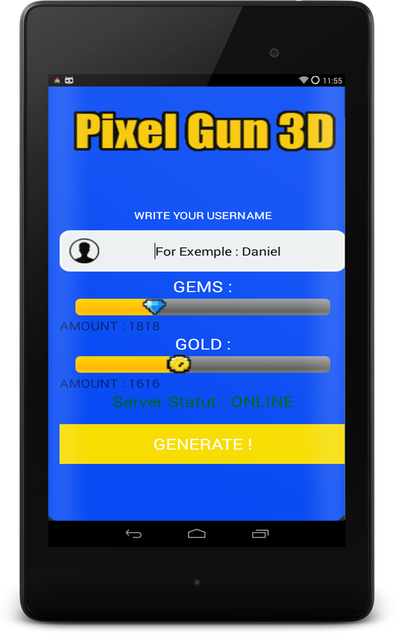 Coins & Gems For Pixel 3D Gun Prank ! - 