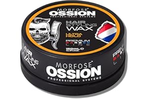 Morfose Barber Wax (Ultra Hold), cera styling capelli premium per uomini, lucentezza naturale, facile da usare, durevole, solubile in acqua