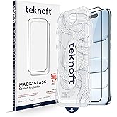 Teknoft iPhone Air i&ccedil;in Kolay Kurulum Kitli Takılırken Camın Altında Kesinlikle Toz Bırakmayan Ekstra G&uuml;&ccedil;lendirilmiş Tam Koru