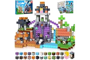 GraceDuck Magnetic Blocks - 150 PCS Build Dark Hell Forest Castle - Magnetic Toys for Montessori Toddler Christmas Birthday Gifts - STEM Sensory Toys for 3 4 5 6 7 8 9 10 Year Old