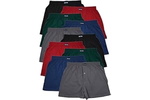 MioRalini Bokserki męskie, 10 sztuk, luźne dopasowanie, miękki materiał, klasyczne wzornictwo