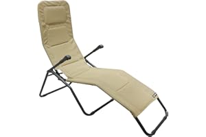 Homecall XXL Lounger extra height and width 4*4 textilene padded with quick dry foam quick dry foam sand