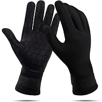 Gants De Plongée En Néoprène 2mm - Paume Caoutchouc - Taille Unique Adulte - Sports Nautiques