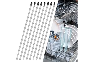 HUIGULI 8er Set Premium Spülmaschineneinsatz kompatibel mit Sodastream Flaschen, Flaschenständer mit Silikonkappe, Edelstahl Flaschenhalter für pülmaschine, Kratzfrei und Universeller