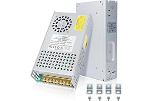 VIXKPIRR DC 24V 15A 360W Fuente de Alimentación Transformador 220V CA a CC 24V Convertidor 15A 360W Alimentacion Adaptador para 24Volt LED lámpara Motor Bomba CCTV Cámara Seguridad Car Stereo