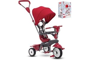 smarTrike Breeze Plus, triciclo regolabile per bambini, dai 15 mesi ai 3 anni, colore: rosso