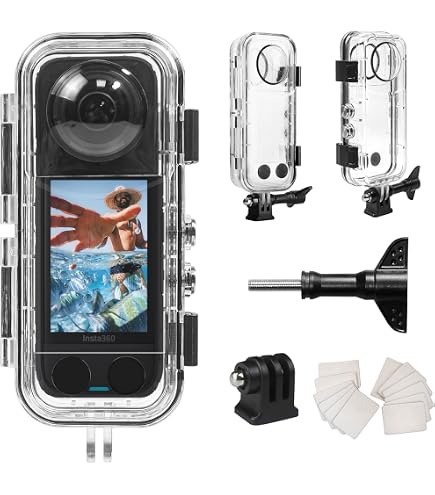 LICHIFIT Boîtier De Plongée Invisible Insta360 X3 - Étanche 50m, Protection Transparente Sous-Marine