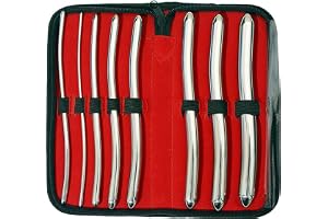 SurgicalOnline 8 Hegar Dilator Sounds Set 7.5" Double Ended Instrument (Double Ended)