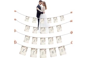 Girlande Hochzeit zum schneiden Just Married inkl. Schlaufe perfektes Hochzeitsgeschenk zum durchschreiten des Brautpaares He