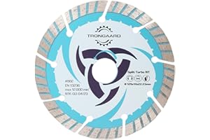 TRONGAARD Diamant-Trennscheibe Split Turbo NT 125mm / 230mm für Beton, Stein, Ziegel, Estrich – Turbo-Segment (125mm)