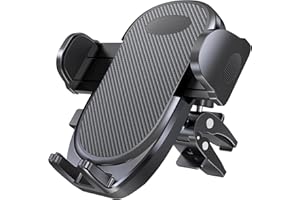 Giftorld Najnowszy ulepszony uchwyt na telefon z odpowietrznikiem samochodowym, bardzo stabilny klips wentylacyjny, łatwa obsługa, obrót o 360°, przyjazny dla etui, kompatybilny z iPhone wszystkich serii i innym telefonem komórkowym o przekątnej 4-7".