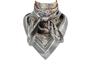 DAMILY Foulard Carré Bandana Homme, Foulard Moto Homme, Bandana Cowboy, Large Style Western Surdimensionné Pour Foulard Pirate 90x90cm