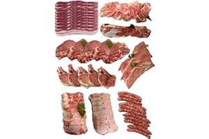 Colis de Porc 9kg Viande de Porc Française Auvergne. Boucherie du Canal - Livraison Réfrigérée par ChronoFresh: Respect de la chaîne du froid Garanti - Partout en France