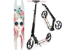 HyperMotion Patinete para Niños a Partir de 7 Años y Adolescentes – Ruedas Grandes de 200 mm