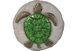 Spoontiques -Garden Décor - Turtle Stepping Stone - Decorative Stone for Garden