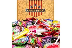 ‎CANDY & BAR USA Party Mix Box | 80+ Teile | Sweets Geschenkbox | USA Laffy Taffy | leckere mini Candys | Teste unsere neue Box | Pefekt für die Schultüte | Einschulung - Party | Candy & Bar ®