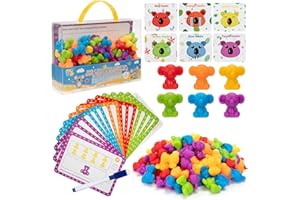 Wisplye Jouet Montessori Mathématiques Bébé, 72 pièces Couleur Comptage et Tri Numéros Assorties, Éducatif Préscolaire Apprendre, Cadeau pour Enfant Cadeau Garcon 3 4 5+ Ans