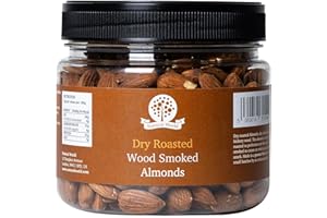 Nutural World - Mandorle affumicate a secco e tostate al legno - Non salate (500g) - Vincitore del Great Taste Awards