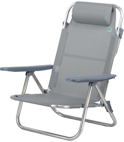 MilaniHome - Regista Textilene Beige Per Campeggio Spiaggia Mare