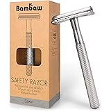 Double Edge Safety Razor Silver| Zero Waste Razor for Men and Women | Safety Razor Eco-Friendly | Fits All DE Razor Blades | 