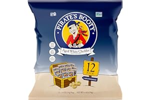 PIRATE'S BOOTY Pirate Bty Aged WhtChedder 1 (Pack of 12)