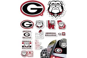 PARTYKANDY UGA Stickers for Gift, Car, Water Bottle, Laptop, and Phone for Football Fans and University Graduates (Georgia Bulldogs)