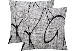 Jaotto Federe Cuscini Divano 45x45 cm, Copricuscino Divano Elasticizzato Decorativi Set di 2, Cuscino da Divano Lavabile, Fodere Letto Decorative per Casa Auto Divano(Stile Grigio)