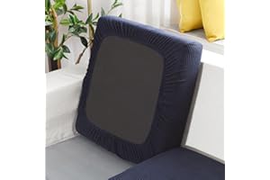 SYLC Sofa Sitzkissenbezug Stretch Sitzkissenschutz Elastischer Kissenbezüge, Husse Überzug Bezug Für Sofa Sitzkissen, rutschfest Stoff Tartan (Navy blau,2-Sitzer)