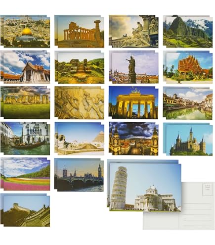 50-Pack USA Landmark Postcards - 4x6" Glossy Photo Cards Of National Parks & Historic Sites