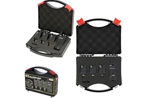 Angling Pursuits NGT Carp Coarse Mini Compact Bite Alarm Set 3 VTS Bite Indicator With Receiver