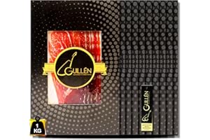 1 kg Jamon de Cebo Iberico de GUIJUELO 50% Raza Ibérica - Loncheado y envasado al vacio - Embutidos Ibericos de Guijuelo Salamanca - GUILLEN JAMONES Y EMBUTIDOS