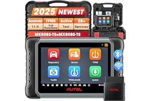 Autel MaxiCOM MK808S-TS OBD2 urządzenie diagnostyczne: 2025 TPMS, takie samo jak MaxiCheck MX808S-TS MX900TS MK900-TS, zaktualizowany MK808BT PRO, MK808TS MX808S, 3000+ aktywny test, obsługa 28+, OS