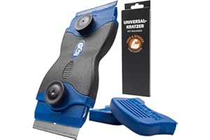 GRIP&BENDER Ceranfeldschaber für Induktionskochfeld, Ceranfeld Kratzer mit 13 Klingen, Schaber für Ihr Ceranfeld, Reinigt Ihr Cerankochfeld zuverlässig