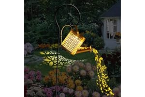 ACAJOE Watering Can Solar Lights Outdoor Garden Solar Lantern for Outdoor Garden Ornament Waterproof Hanging Fairy Shower Retro Art Lights for Lawn Yard Landscape Holidays Christmas Decoration
