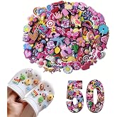 EUYKQNOI Shoe Charms 50 PCS CRO CS Pins Clog Sandals Shoes Ornaments for Girls Women Kids Shoes Decoration for Kids Party Bir