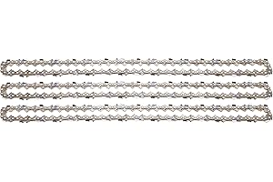 3 tallox Chaînes de tronçonneuses à gouges carrées .325" 1,6 mm 68 maillons longueur de guide-chaîne 45 cm compatible avec Stihl Husqvarna Dolmar Makita et autres