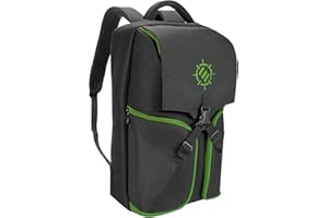 ENHANCE Universal Gaming Rucksack für Konsolen wie Xbox 360, Xbox One, & Laptop Ausreichend Platz für Ihre Controller, Headsets, Spiele, Mäuse, Tastaturen & Zubehör - Esports-Ausrüstung - Grün