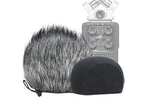 YOUSHARES Filtre en Mousse et Pare-brise Adapté pour à ZOOM H6 Enregistreur Portable, Bonnette Anti Vent pour ZOOM H6 (2 Packs)