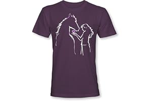 MINIFAN Mädchen Pferde T-Shirt: Pferde Verrückt - Geburtstag-s Shirt Pferd - Kinder - Geschenk-Idee - Reiten Pony - Horse-Girl - Pink Rosa - Niedlich - Pony T-Shirt - Kindergeburtstag - Pferdesport