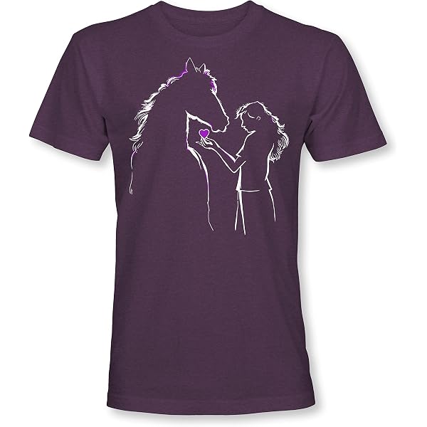 SALT AND PEPPER Maglietta Da Ragazza Con Ricamo E Paillettes – Motivo Cavallo – Cotone Elastico, Morbido – Per Bambine E Ragazze