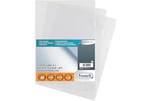 Favorit Buste a L Pratic a Buccia D'Arancia, 22 x 30 cm, Trasparente