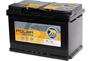 Baren Batteria Auto AGM L3 VR 760 12V 70Ah 760 A, Polar Technik, Adatta per Veicoli con sistema Start&Stop, Estrema Resistenza ai Cicli di Carica e Scarica