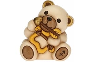 THUN - Soprammobile Teddy Stars, Segno Zodiacale Saggittario - Icone, Teddy Stars - Ceramica - 6,6x5,5x7,1 cm h